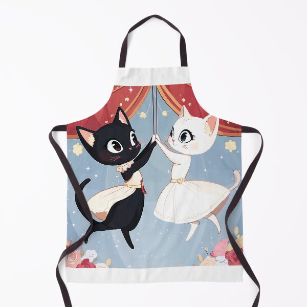 Item preview, Acrobatic Feline Duo – Dancing Under the Circus Dome. designed and sold by MirraStore.