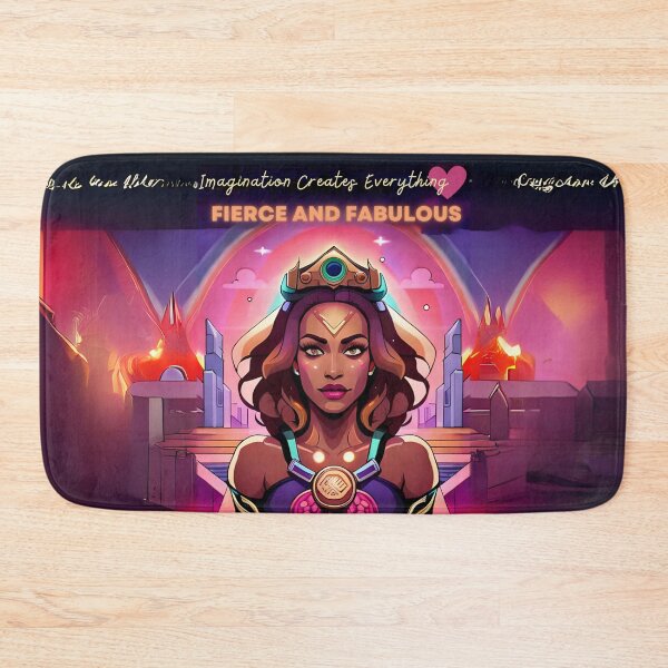 Item preview, Fabulous Woman Pink Cyberpunk Neon Retro Goddess designed and sold by Melan Designs.