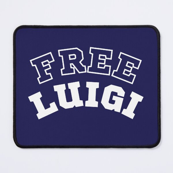 Item preview, Free Luigi - Varsity Lettering designed and sold by PodMood.