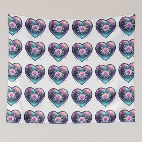 Item preview, heart with beautiful rose and decorations designed for Love designed and sold by Amiramor0.