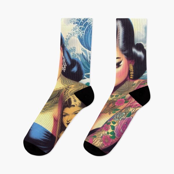 Item preview, Japanese Tattoo Girls designed and sold by PulpVintage.