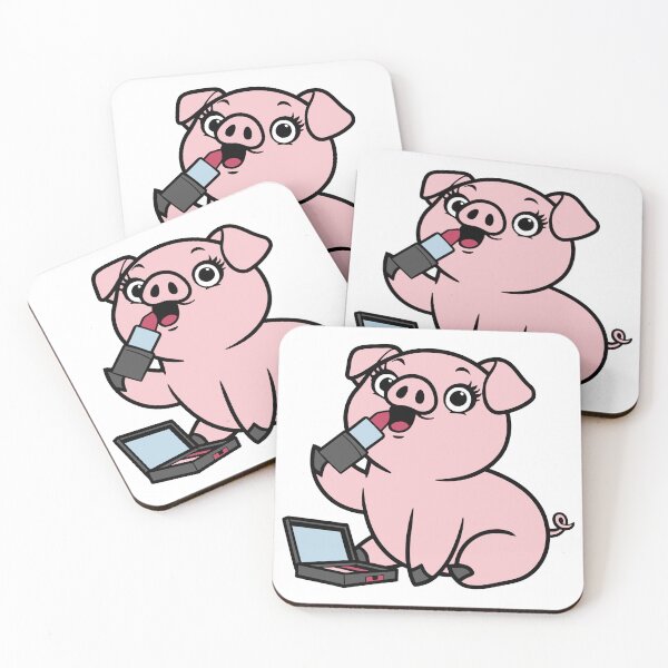 Item preview, Cute Pig with Lipstick designed and sold by theartfulaspie.