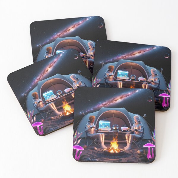 Item preview, Astronauts Camping With High-Tech Space Gear designed and sold by Dream Output .
