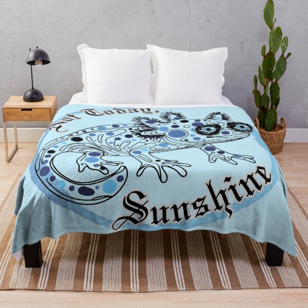 Item preview, Funny Blue Axolotl - Not Today Sunshine designed and sold by HausKatz.
