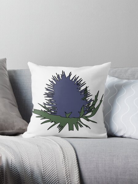 Item preview, Blue Thistle Flower Minimalistic Drawing designed and sold by kznsa.