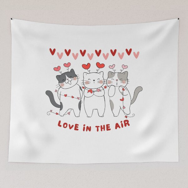 Item preview, Valentine's Day, cat couple designed and sold by versatilAR.