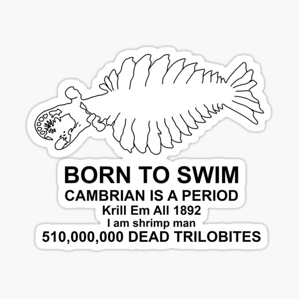 Item preview, Anomalocaris Born to swim V2 designed and sold by ThePaleoDude.
