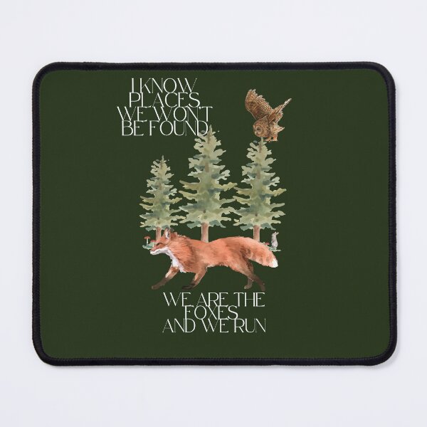 Item preview, I Know Places (We Are The Foxes And We Run) - dark forest green designed and sold by piscesmoon22.