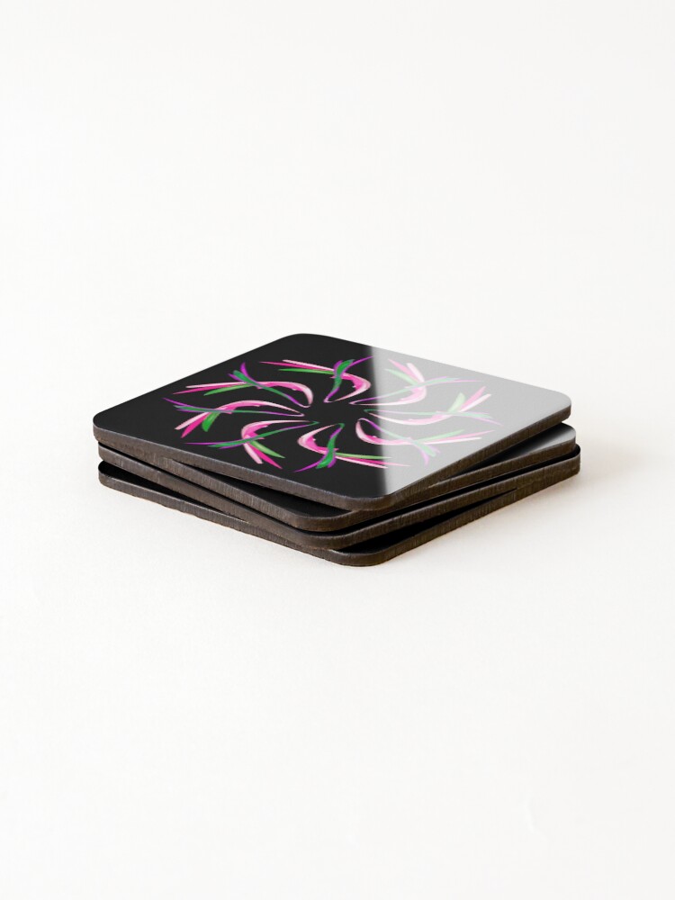 Thumbnail 4 of 5, Coasters (Set of 4), Colored mandala designed and sold by RomeoAzahar.