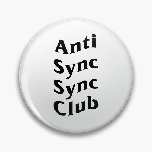 Item preview, Anti Sync Sync Club Black Wavy designed and sold by DJStuffs.