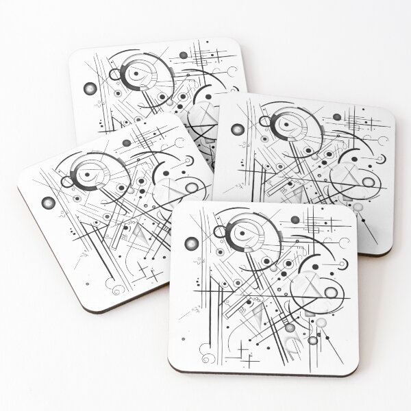 Item preview, Kandinsky in black and white designed and sold by Jhevva.