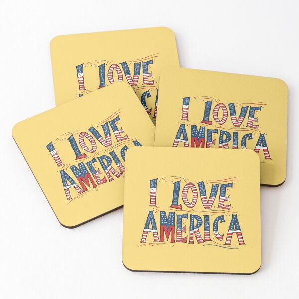 Item preview, I Love America" T-Shirt/ProudAmerican, USAApparel, AmericanPride, PatrioticTShirt,  StarsAndStripes, RedWhiteAndBlue, PatriotStyle, USAClothing, designed and sold by NinaCreator.