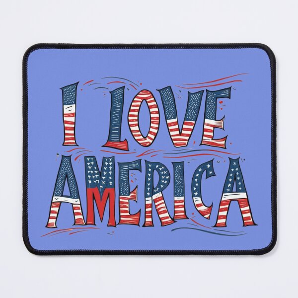 Item preview, I Love America" T-Shirt/ProudAmerican, USAApparel, AmericanPride, PatrioticTShirt, StarsAndStripes, RedWhiteAndBlue, PatriotStyle, USAClothing, designed and sold by NinaCreator.