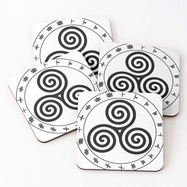 Item preview, Ogham Wheel Celtic Triskelion designed and sold by Raven-Hearth.