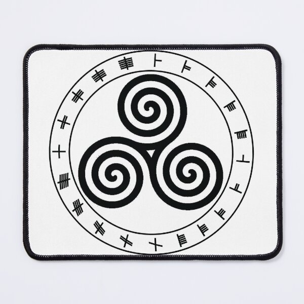 Item preview, Ogham Wheel Celtic Triskelion designed and sold by Raven-Hearth.