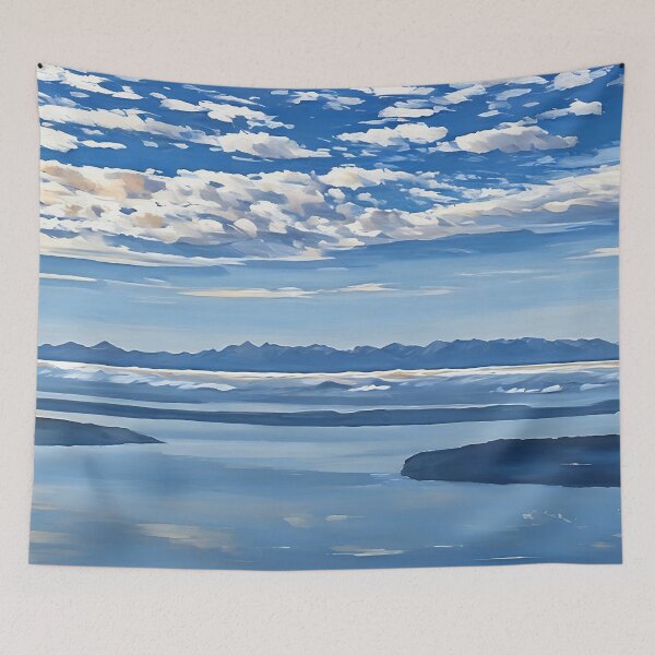 Item preview, Puget Sound Olympic Mountains (Impressionist) designed and sold by flyscenicair.