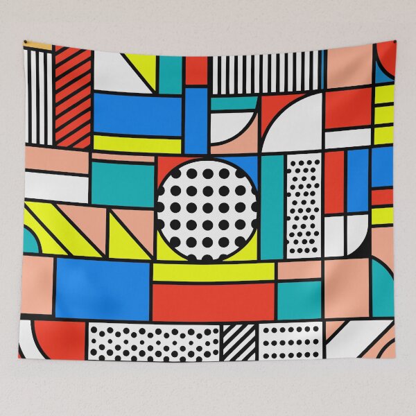 Item preview, Retro 80s Colorful Geometric designed and sold by Timegraf.
