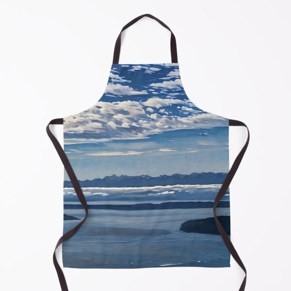 Item preview, Puget Sound Olympic Mountains (Oil Painting) designed and sold by flyscenicair.