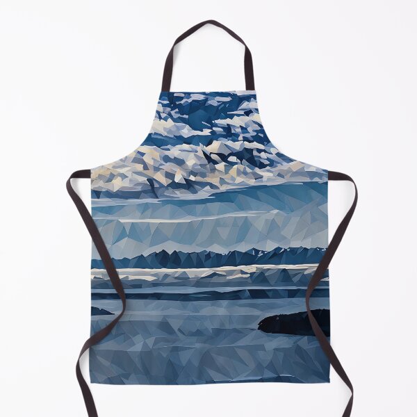 Item preview, Puget Sound Olympic Mountains (Poly Art) designed and sold by flyscenicair.