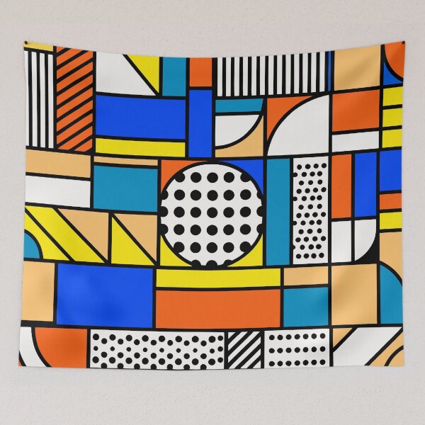 Item preview, Retro 80s Colorful Geometric designed and sold by Timegraf.