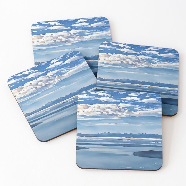 Item preview, Puget Sound Olympic Mountains (Watercolor) designed and sold by flyscenicair.