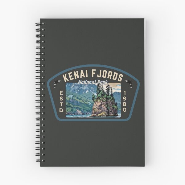 Item preview, Kenai Fjords National Park Badge designed and sold by The Wandering Bookworm.