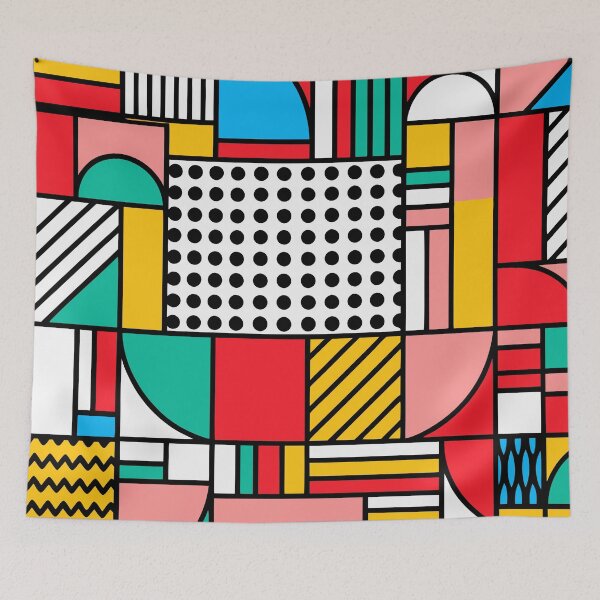 Item preview, Retro 80s Colorful Geometric designed and sold by Timegraf.
