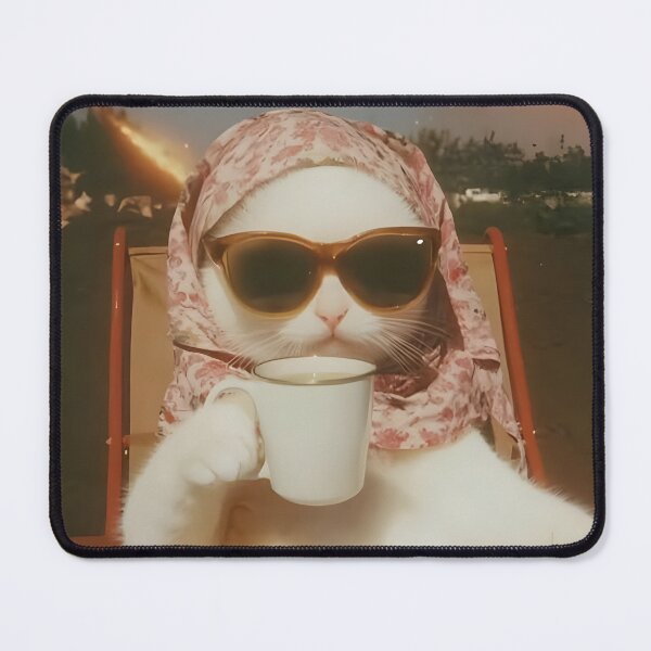Item preview, [HD] Demure cat with glasses and sharkie / Everything is on fire designed and sold by FigmaCreations.