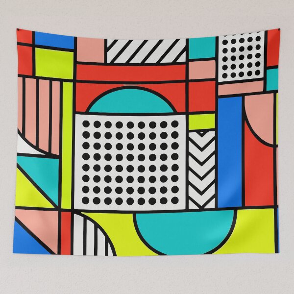 Item preview, Retro 80s Colorful Geometric designed and sold by Timegraf.