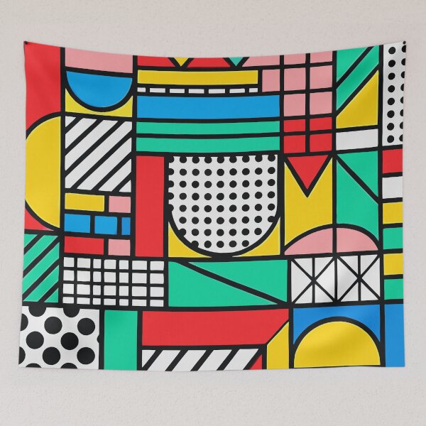 Item preview, Retro 80s Colorful Geometric designed and sold by Timegraf.