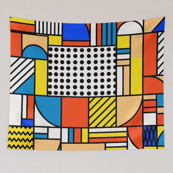 Item preview, Retro 80s Colorful Geometric designed and sold by Timegraf.