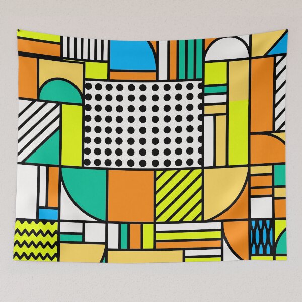 Item preview, Retro 80s Colorful Geometric designed and sold by Timegraf.