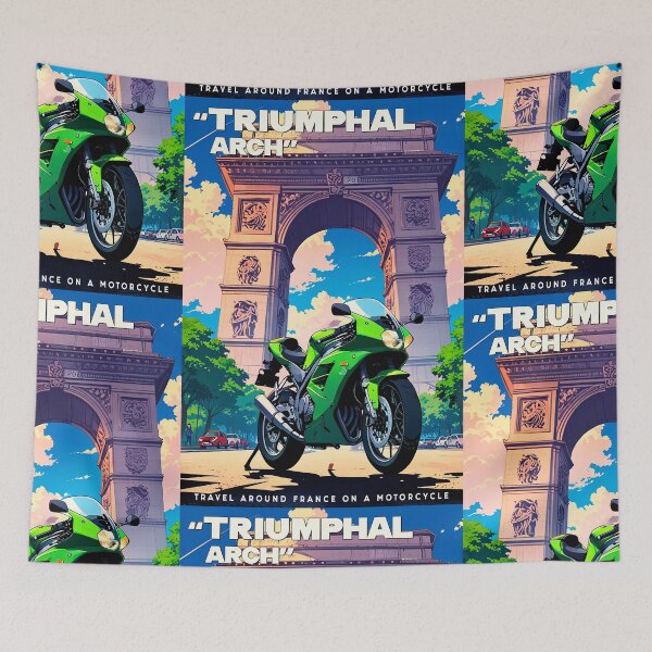 Item preview, TRIUMPHAL ARCH Trip Cute Vintage Design Sticker Travel ANIME 80s designed and sold by UrbanTRIP.