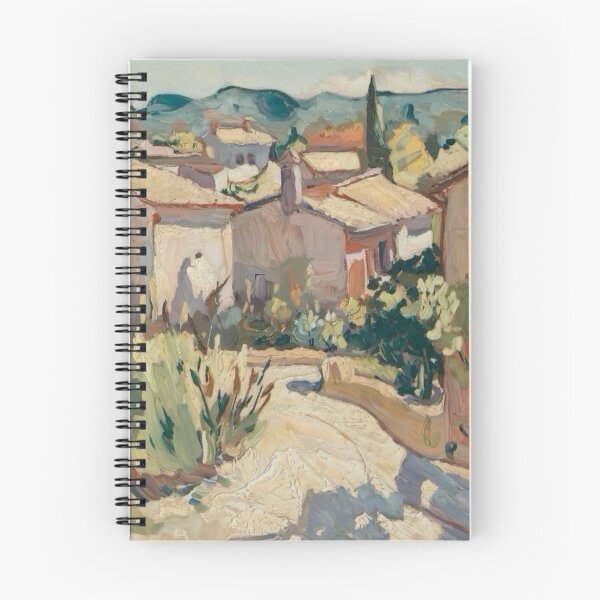 Item preview, Charming French Village in Provence Landscape. French Impressionist Art By Carraann. designed and sold by CARRAANN.