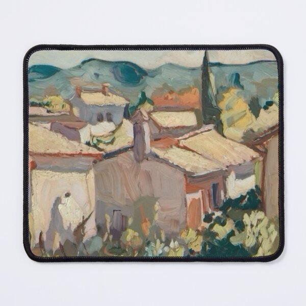 Item preview, Charming French Village in Provence Landscape. French Impressionist Art By Carraann. designed and sold by CARRAANN.