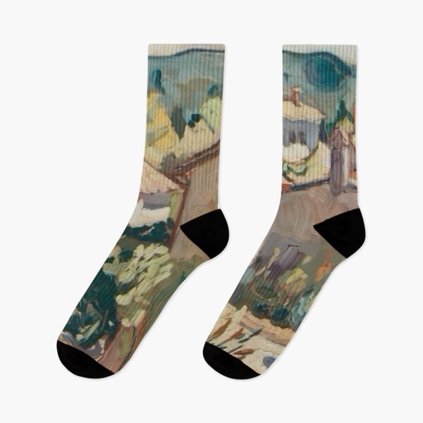 Item preview, Charming French Village in Provence Landscape. French Impressionist Art By Carraann. designed and sold by CARRAANN.