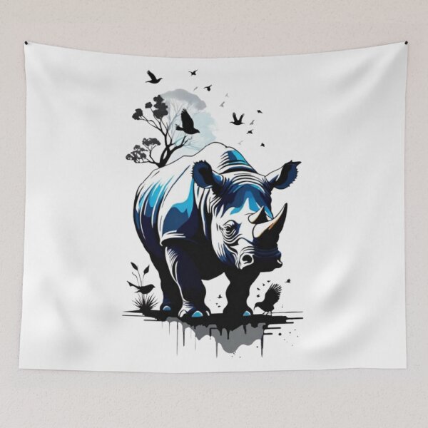 Item preview, rhino and small birds designed and sold by optimusprime39.