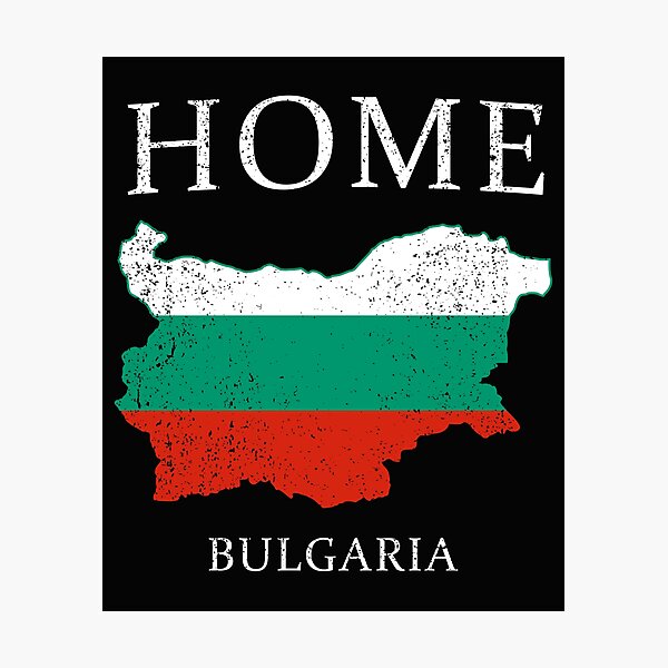 Item preview, HOME - BULGARIA | Country Flag and Map for Men and Women t-shirt designed and sold by the4jdesign.