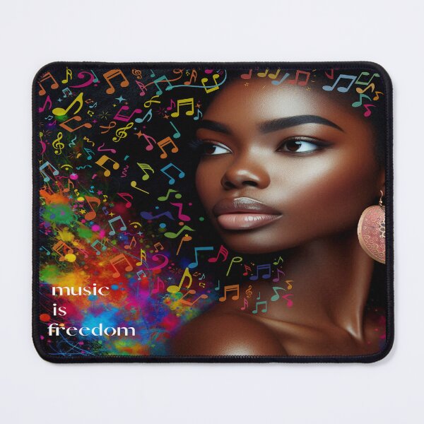 Item preview, Music Is Freedom Graphic AI Generated designed and sold by BrightrDayMusicArt.