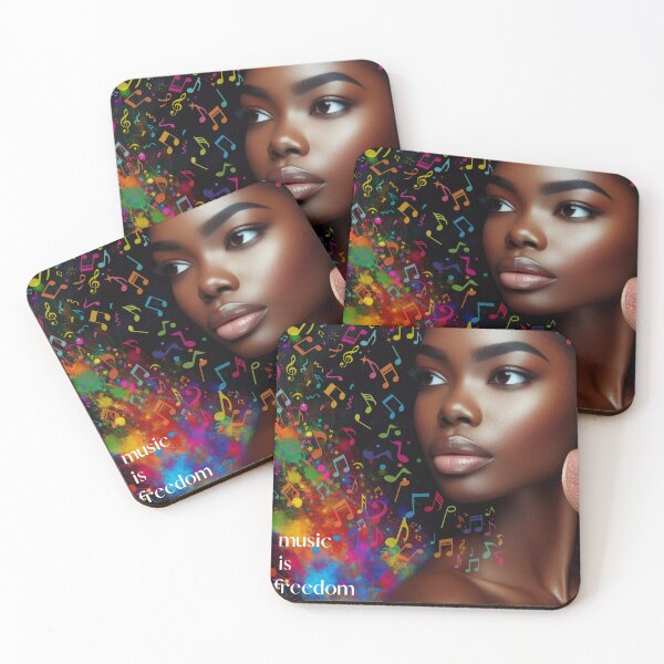 Item preview, Music Is Freedom Graphic AI Generated designed and sold by BrightrDayMusicArt.