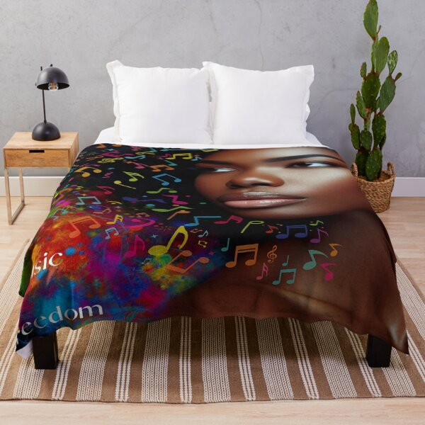 Item preview, Music Is Freedom Graphic AI Generated designed and sold by BrightrDayMusicArt.