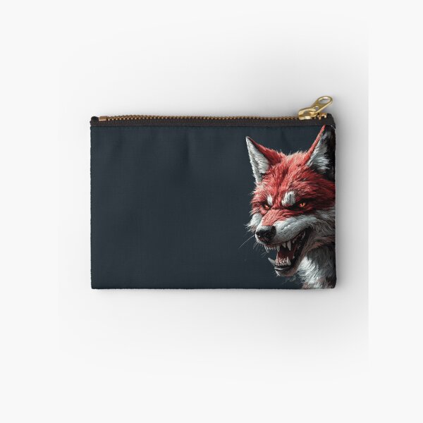 Item preview, Fierce Red and White Wolf with Glowing Eyes and Fangs designed and sold by bAIryBarn.