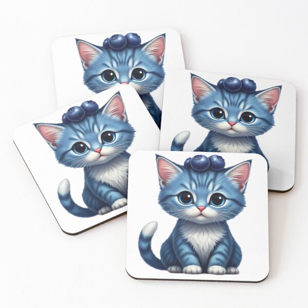 Artikelvorschau, Blaubeerkatze T-Shirt entworfen und verkauft von shop-your-need.