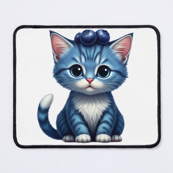 Item preview, blueberry cat Tshirt designed and sold by shop-your-need.