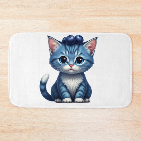 Item preview, blueberry cat Tshirt designed and sold by shop-your-need.