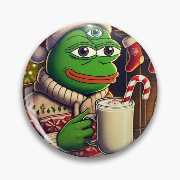 Item preview, 3RD EYE Pepe Frog Christmas Meme designed and sold by Ninjakandy.