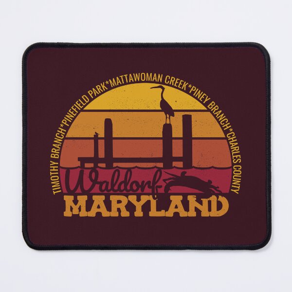 Item preview, Waldorf Maryland Sunset Retro Local Pride Logo designed and sold by CRHPOD20.