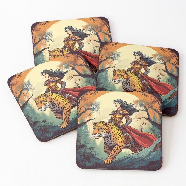 Item preview, Warrior Princess with Leopard designed and sold by Niko Pantele.