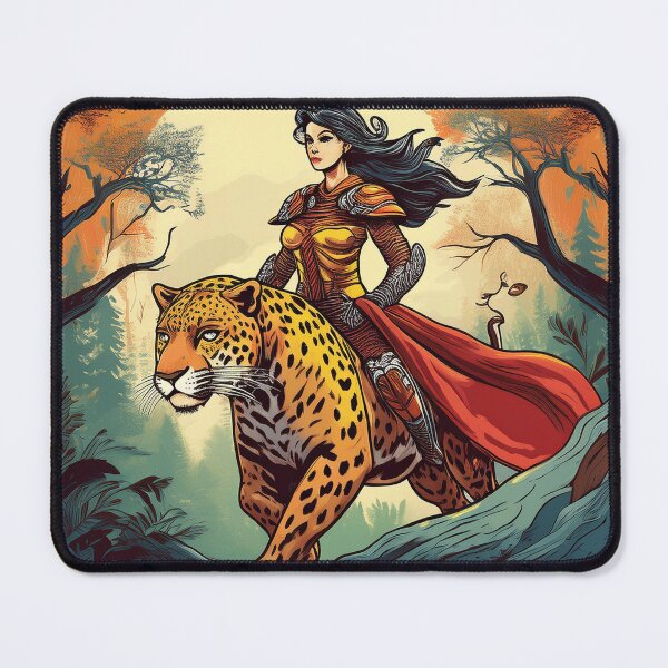Item preview, Warrior Princess with Leopard designed and sold by Niko Pantele.