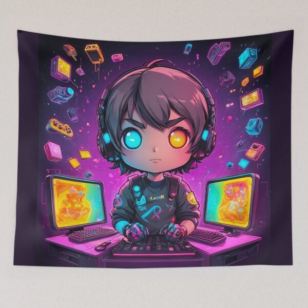 Item preview, Chibi Arcade Academy: Highly Addictive Neon Gaming Meets Learning designed and sold by Pixel Palette.